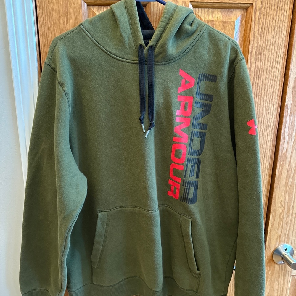 Under Armour olive green hoodie